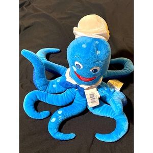 Disney Store Baby Einstein Octopus Blue Stuffed Animal Plush Toy With Tag HTF!